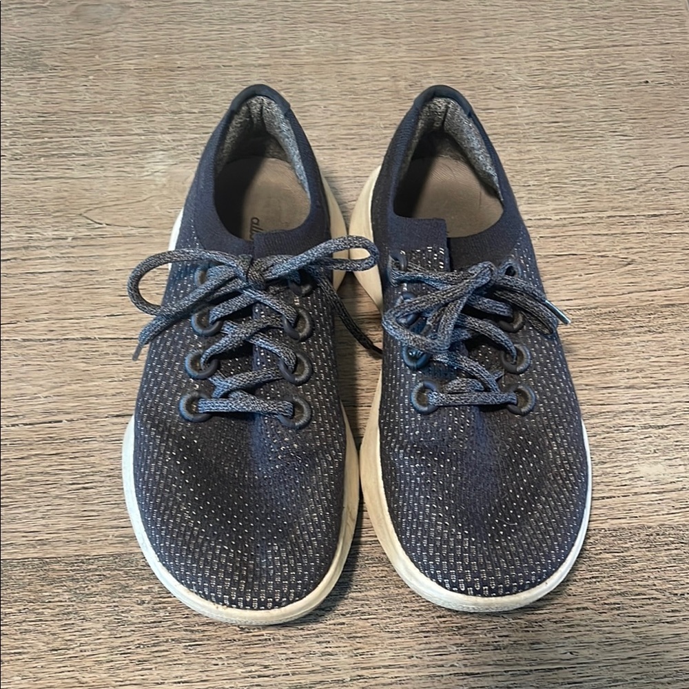 Allbirds Tree Dasher Dark Blue Knit Sneakers Men's Size‎ 9